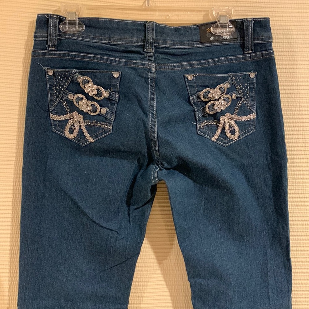 Vintage Mi-Jeans Size 9 Blue Jeans Bling Boot cut